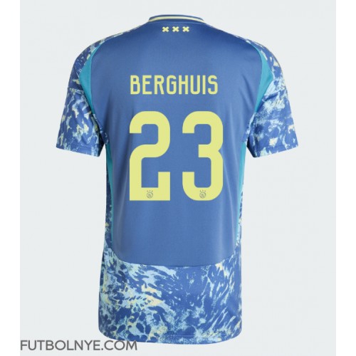 Camiseta Ajax Steven Berghuis #23 Visitante Equipación 2024-25 manga corta